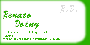 renato dolny business card